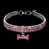 Bling Crystal Dog Collar Diamond Puppy Pet Shiny Full Rhinestone Neckl【Bling Pet Collar Set】This fabulous pet collar is adorned with glistening rhinestones and a metal crystal pendant. It's ideal for special occasions, whether you're dBling Crystal Dog Collar Diamond Puppy Pet Shiny Full Rhinestone Necklace Collar Collars