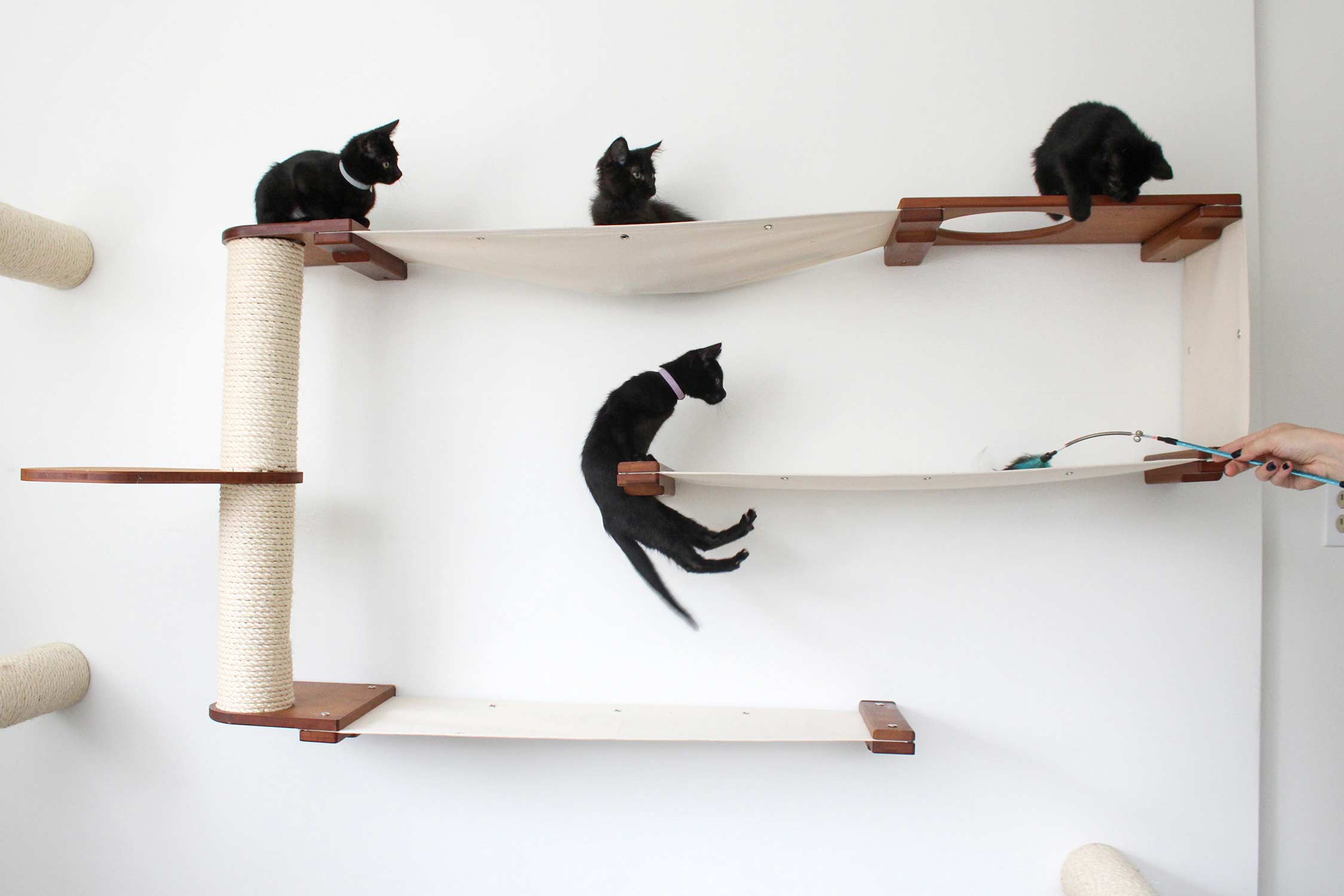 Cat Maze Wall - 3 Tier Cat Tree by Catastrophic Creations