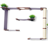 The Gardens - Modern Cat Tree with Plants by Catastrophic Creations