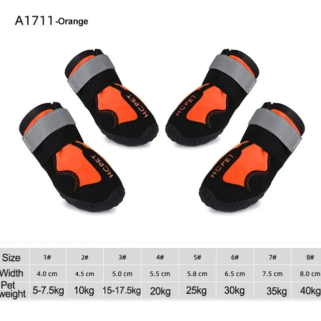 Waterproof Reflective Dog BootsSpecifications:
Type: Dog BootsMaterial: 100% CottonWaterproof Reflective Dog Boots