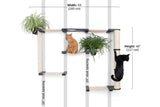 The Gardens - Modern Cat Tree with Plants by Catastrophic Creations