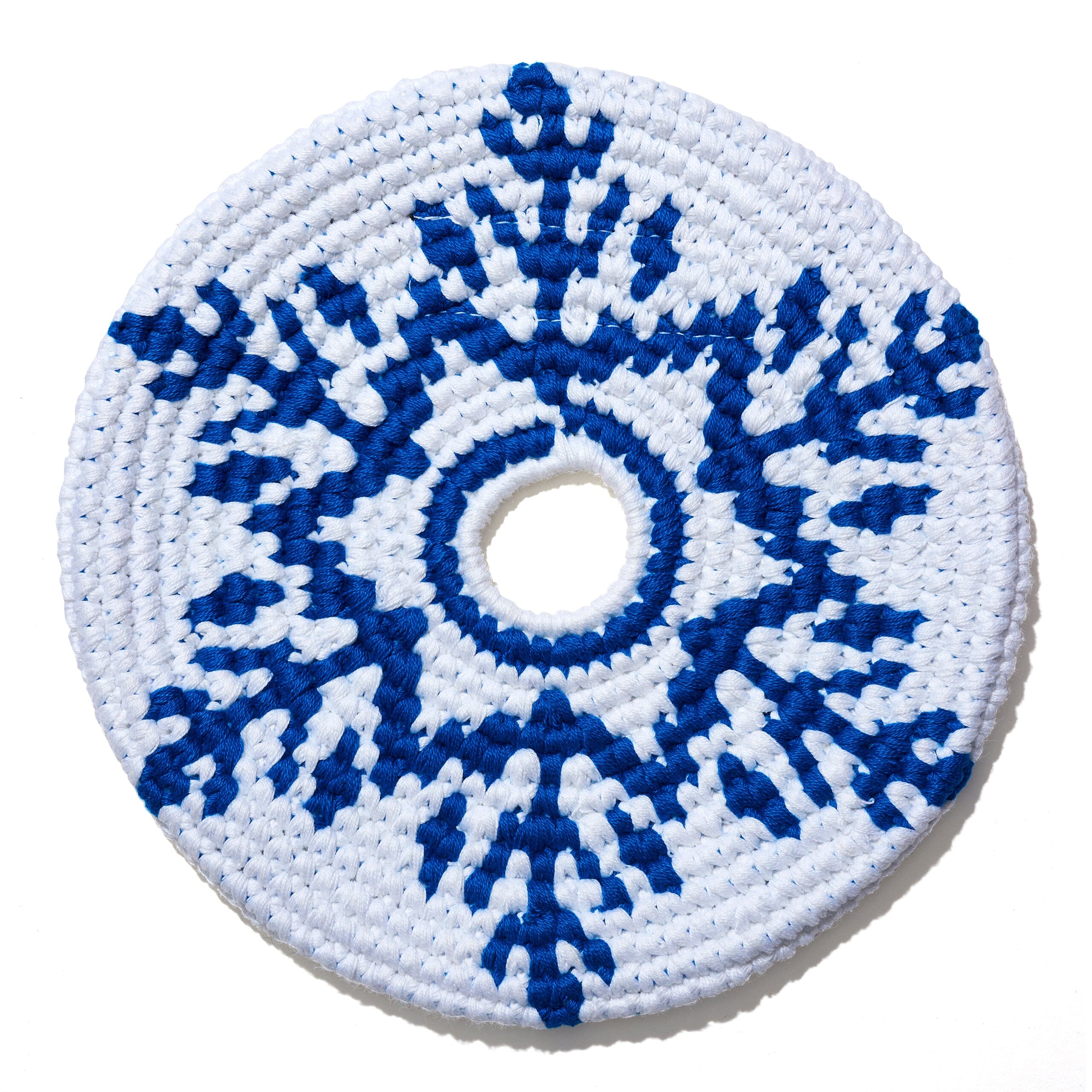 Sports Disc Snowflake (Blue on White)