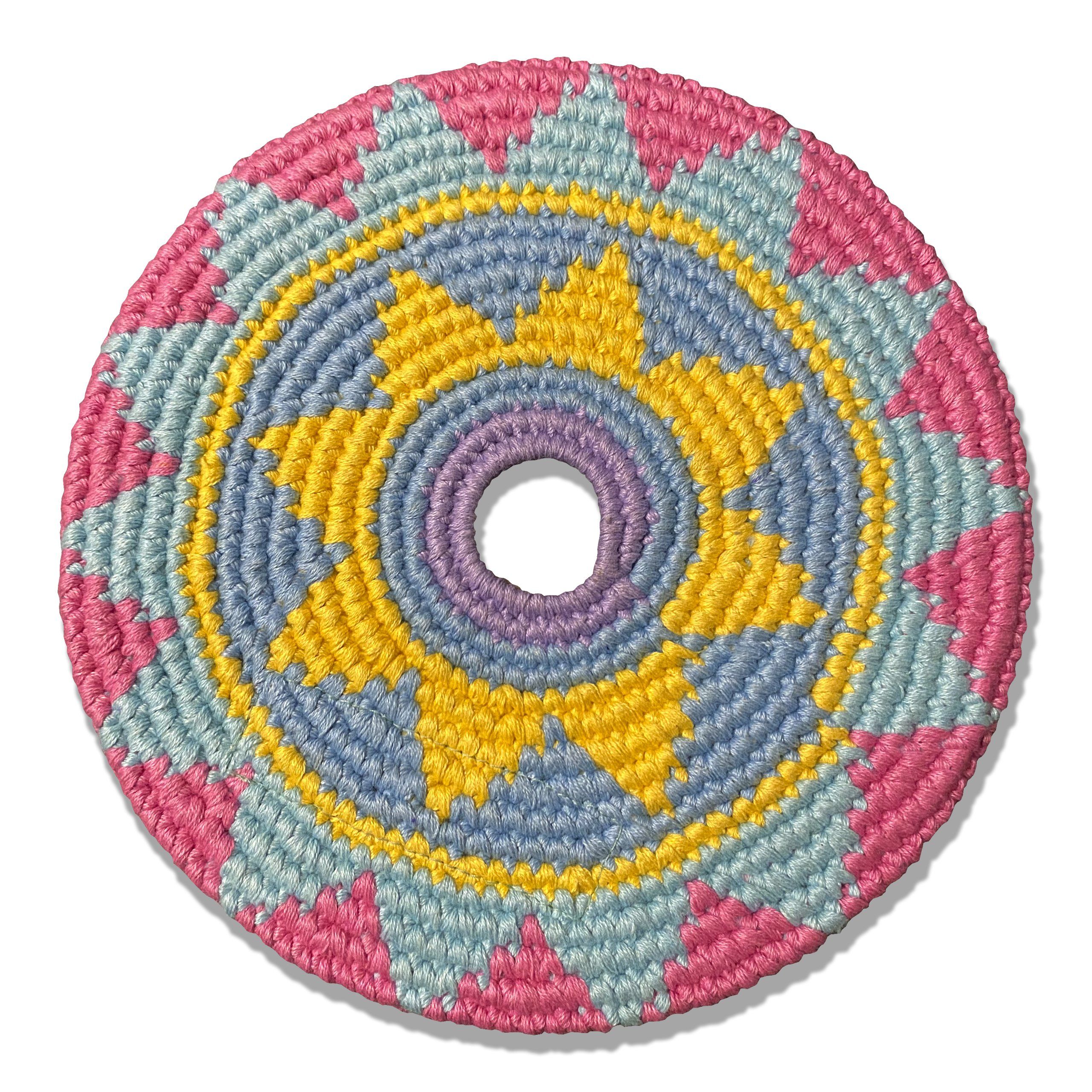 Hempy Natural Dye:  Hemp/Cotton blend Sport Disc - Pink/Blue