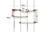 Cat Maze Wall - 3 Tier Cat Tree by Catastrophic Creations