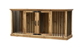Traditional Dog Wood Kennel in Medium Wax