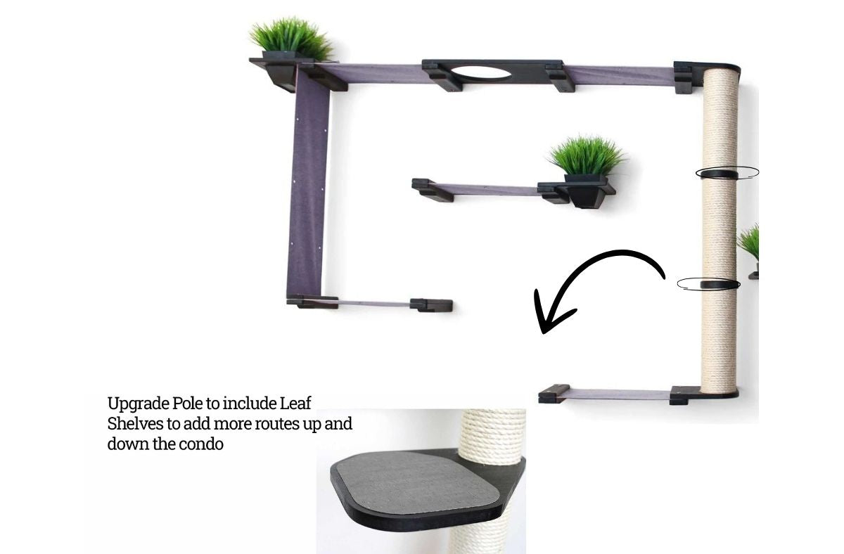 The Gardens - Modern Cat Tree with Plants by Catastrophic Creations
