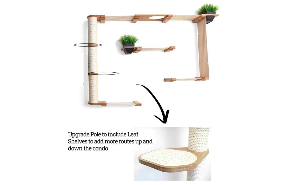 The Gardens - Modern Cat Tree with Plants by Catastrophic Creations