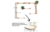 The Gardens - Modern Cat Tree with Plants by Catastrophic Creations