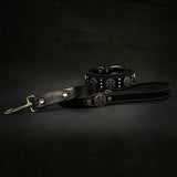 The "Maximus" collar 2.5 inch wide black & silver