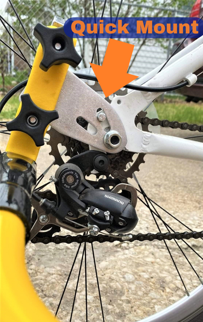 Bike Tow Leash Quick Mount Package