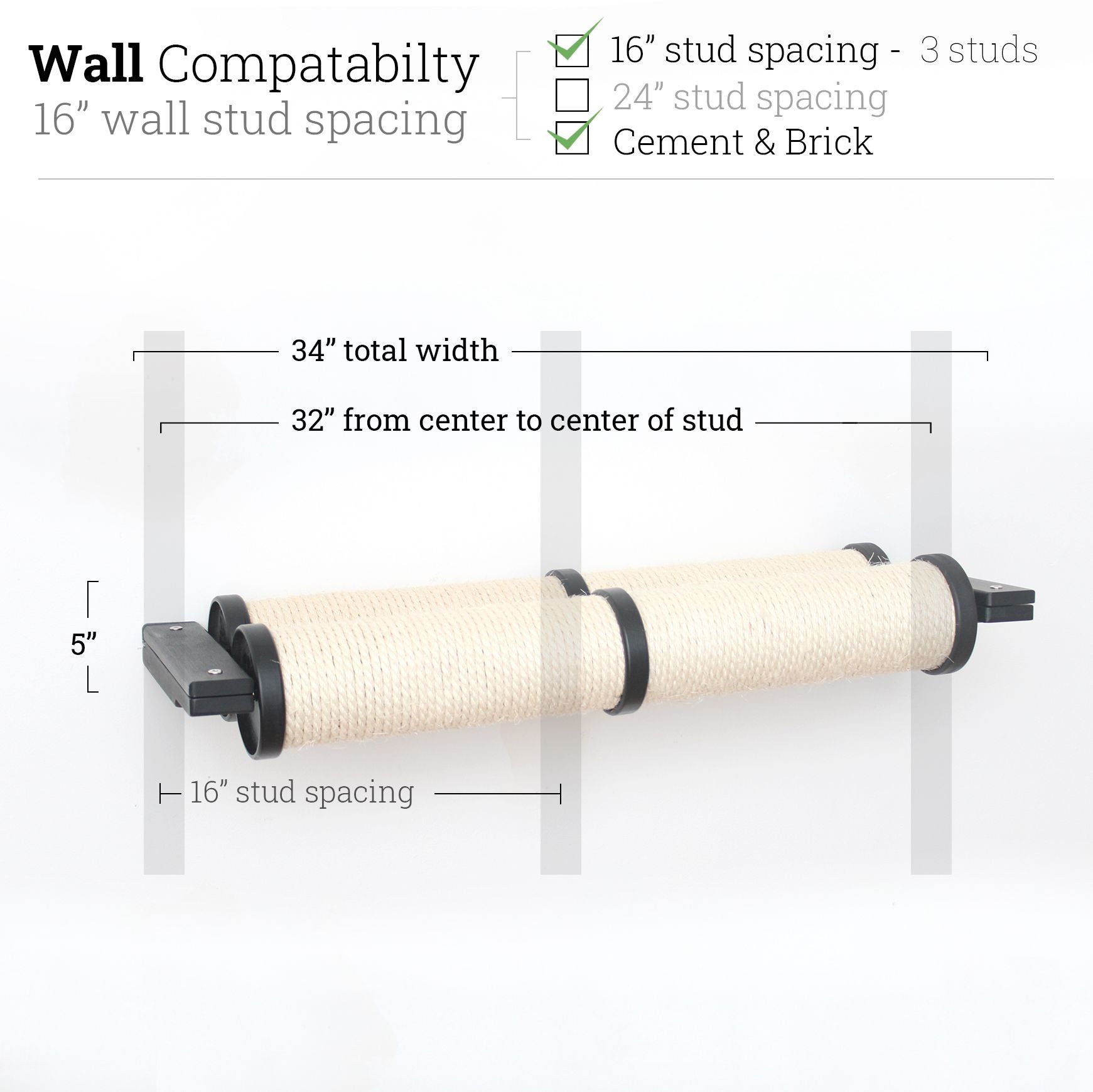Horizontal Scratching Post for Cats by Catastrophic Creations