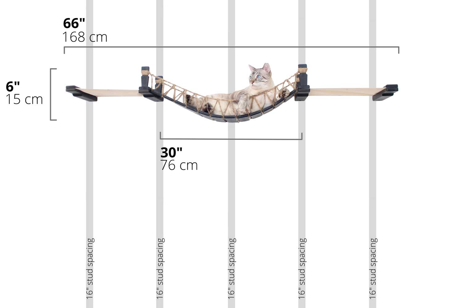 Double Cat Hammock and Climbing Bridge Combo by Catastrophic Creations
