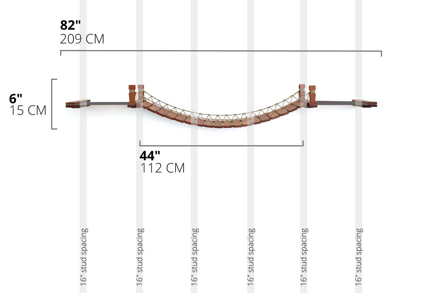 Double Cat Hammock and Climbing Bridge Combo by Catastrophic Creations