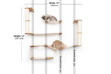 The Roman - A Wall Mounted Cat Scratcher Tree by Catastrophic Creations