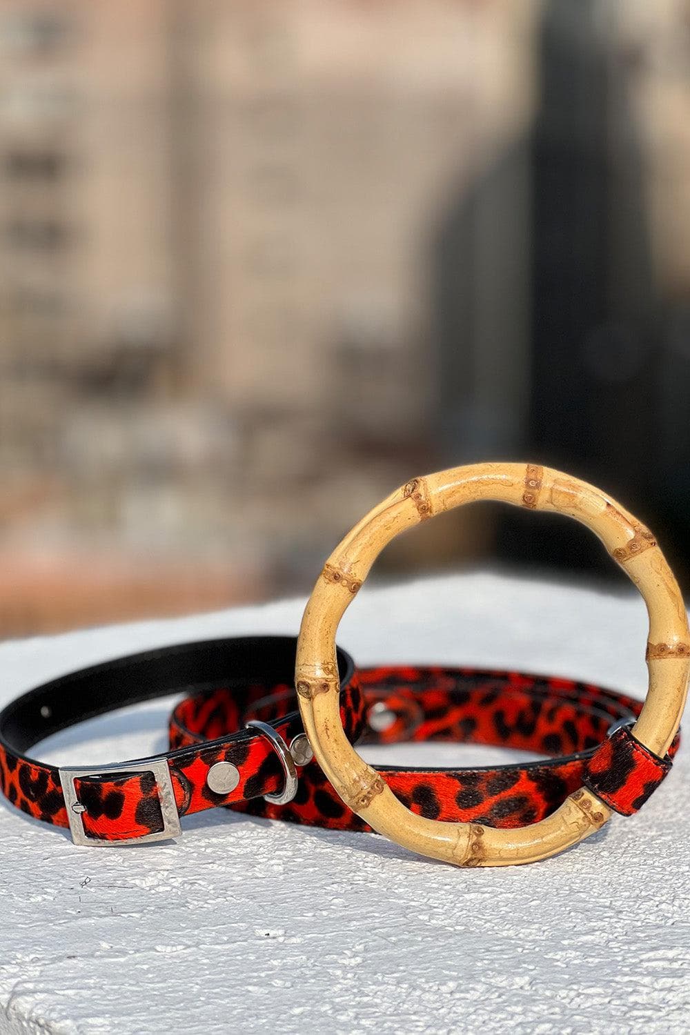The Taylor Collar - Red Leopard