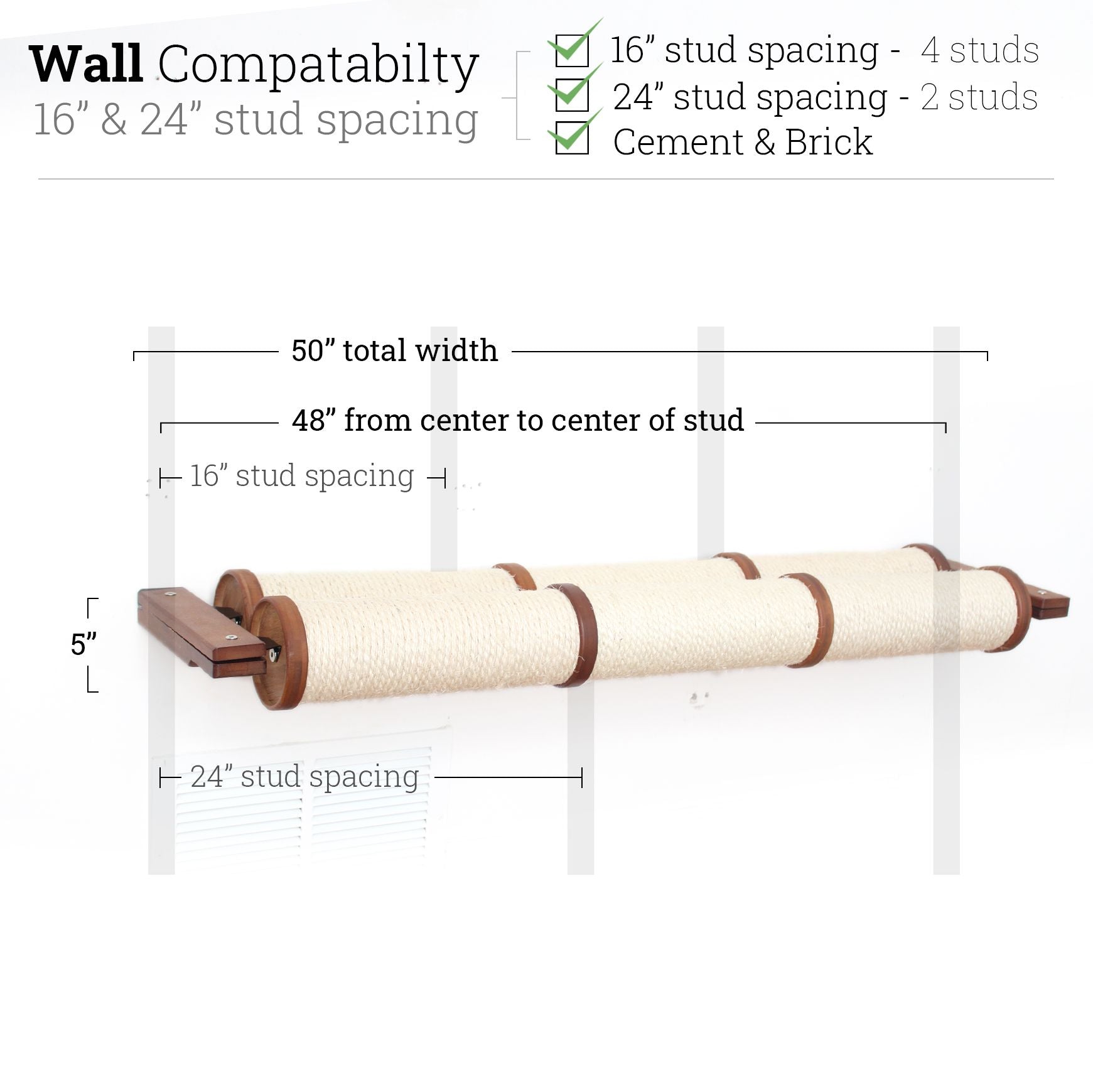 Horizontal Scratching Post for Cats by Catastrophic Creations