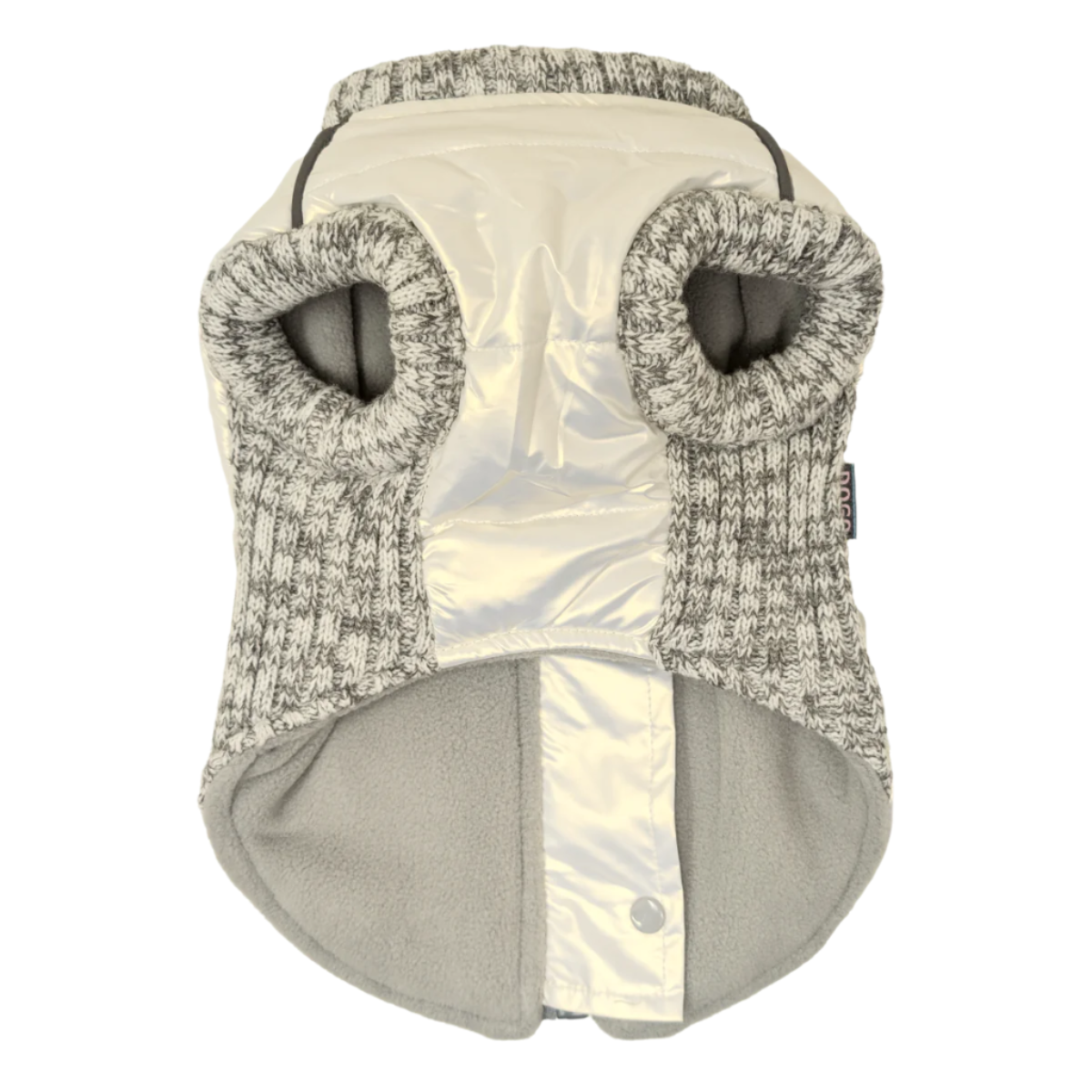 Runner Coat Metallic Pearl White