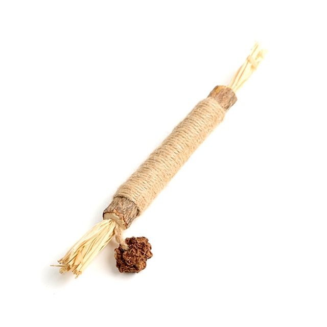 Natural Silvervine Stick Cat Chew Toy-2pcsSPECIFICATIONSType: catsToys Type: Catnip ToysOrigin: Mainland ChinaMaterial: WoodIs Smart Device: noCN: ZhejiangNatural Silvervine Stick Cat Chew Toy-2pcs