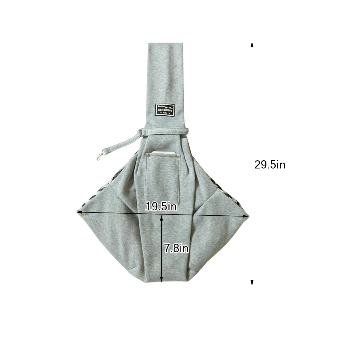 Pet Sling BagSPECIFICATIONSType: DogsStyle: SPORTSeason: All seasonsPattern: SolidOrigin: Mainland ChinaMaterial: nylonItem Type: SlingsFitable Weight: 6.5kgFeature: WindproofCN:Pet Sling Bag