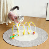 Self-play Cat Hunting Spiral Tunnel ToyElevate your cat's playtime with our Self-play Cat Hunting Spiral Tunnel Toy. Designed to mimic the thrill of hunting, the spiral tunnel stimulates your cat's natura-play Cat Hunting Spiral Tunnel Toy