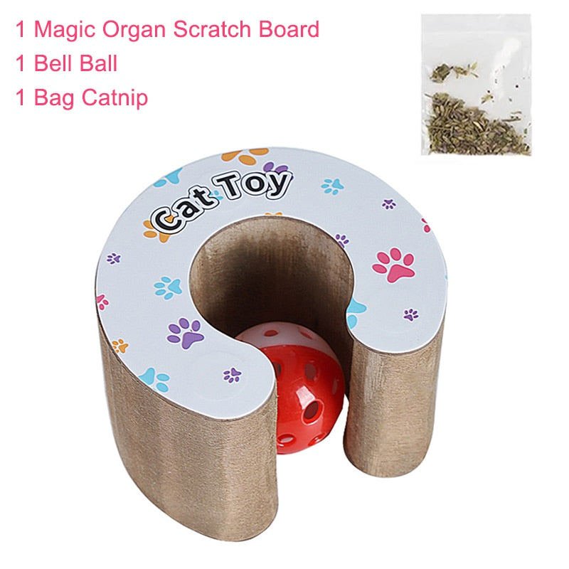 Interactive Self-Rolling Ball Cat ToySPECIFICATIONSType: CatsType: catsToys Type: BallsSupport: Dropshipping,wholesaleSpecifications: 24cmx24cmx10cmOrigin: Mainland ChinaName: Magic organ cat scratch bo-Rolling Ball Cat Toy