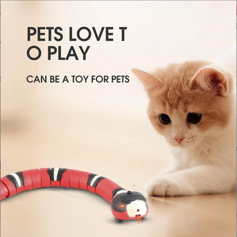 Smart Sensing Snake interactive Rechargeable Cat ToyJust like you, your cat can suffer from mental health issues like depression and anxiety. This can cause their health to deteriorate to an alarmingly low level and uSmart Sensing Snake interactive Rechargeable Cat Toy