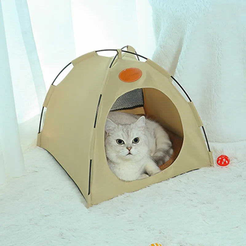 Foldable Pet TentDo you want to offer your beloved pet a cozy retreat for relaxation, playtime, or a little quiet time? Look no further than our Foldable Pet Tent, the ultimate havenFoldable Pet Tent