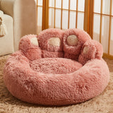 Cute Bear Paw Shape Pet BedWHY WE HAVE THE INTERNETS NO.1 RATED COZY PET BED OF 2022

Did you know that 1 in 4 pets suffer from separation anxiety, being left alone causes a build up of stressCute Bear Paw Shape Pet Bed