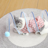 Self-play Cat Hunting Spiral Tunnel ToyElevate your cat's playtime with our Self-play Cat Hunting Spiral Tunnel Toy. Designed to mimic the thrill of hunting, the spiral tunnel stimulates your cat's natura-play Cat Hunting Spiral Tunnel Toy