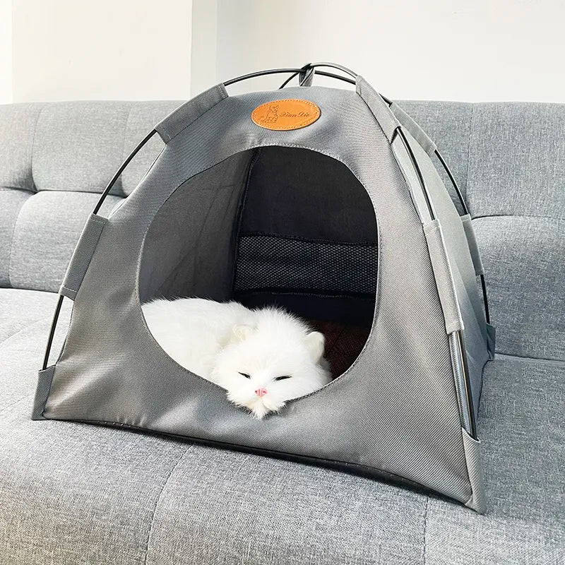 Foldable Pet TentDo you want to offer your beloved pet a cozy retreat for relaxation, playtime, or a little quiet time? Look no further than our Foldable Pet Tent, the ultimate havenFoldable Pet Tent