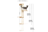 Wall Mounted Cat Climbing Pole - Sisal by Catastrophic Creations
