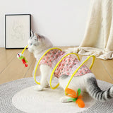 Self-play Cat Hunting Spiral Tunnel ToyElevate your cat's playtime with our Self-play Cat Hunting Spiral Tunnel Toy. Designed to mimic the thrill of hunting, the spiral tunnel stimulates your cat's natura-play Cat Hunting Spiral Tunnel Toy