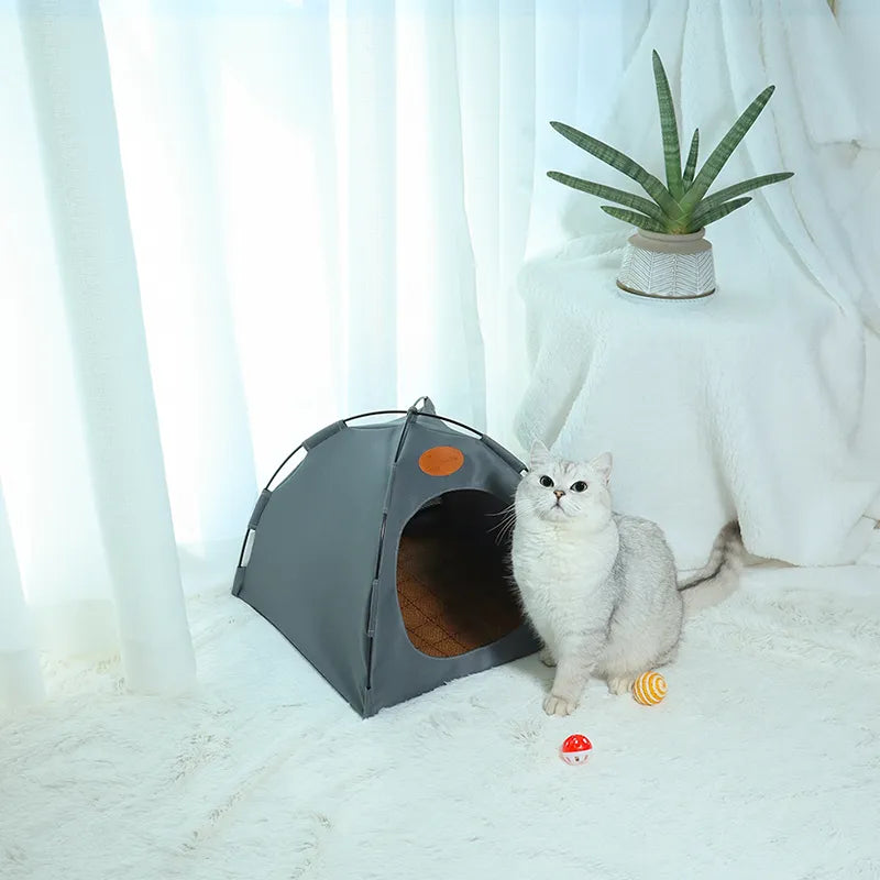 Foldable Pet TentDo you want to offer your beloved pet a cozy retreat for relaxation, playtime, or a little quiet time? Look no further than our Foldable Pet Tent, the ultimate havenFoldable Pet Tent