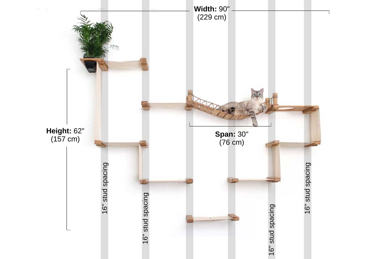 The Temple - Giant Cat Tree on Wall by Catastrophic Creations