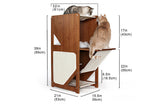 The Overlook - Sturdy - Bamboo Cat Tree by Catastrophic Creations