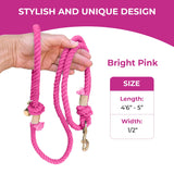 Magenta Boho Chic Dog Leash