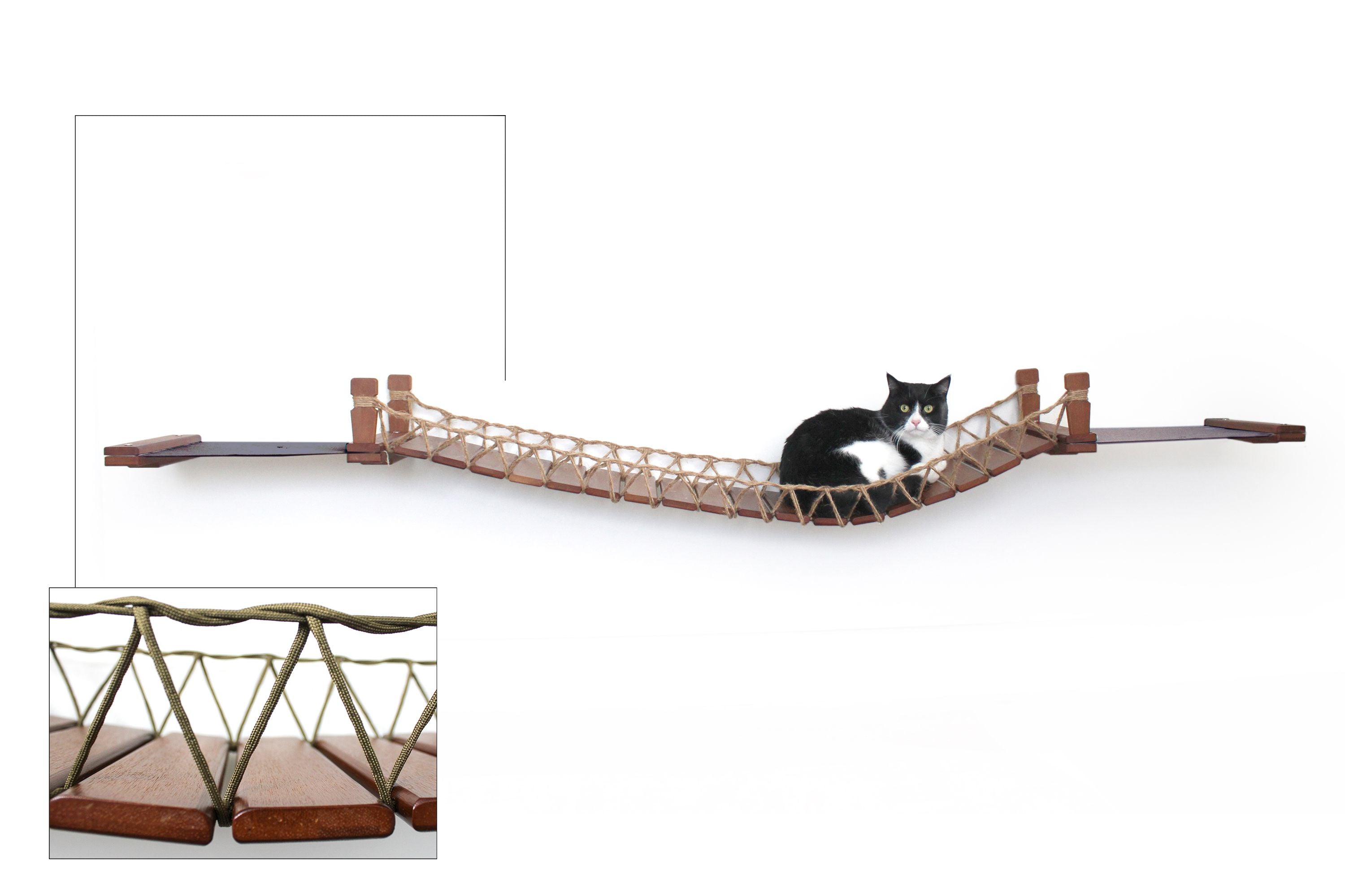Double Cat Hammock and Climbing Bridge Combo by Catastrophic Creations