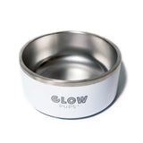 White Stainless Steel Dog Bowl