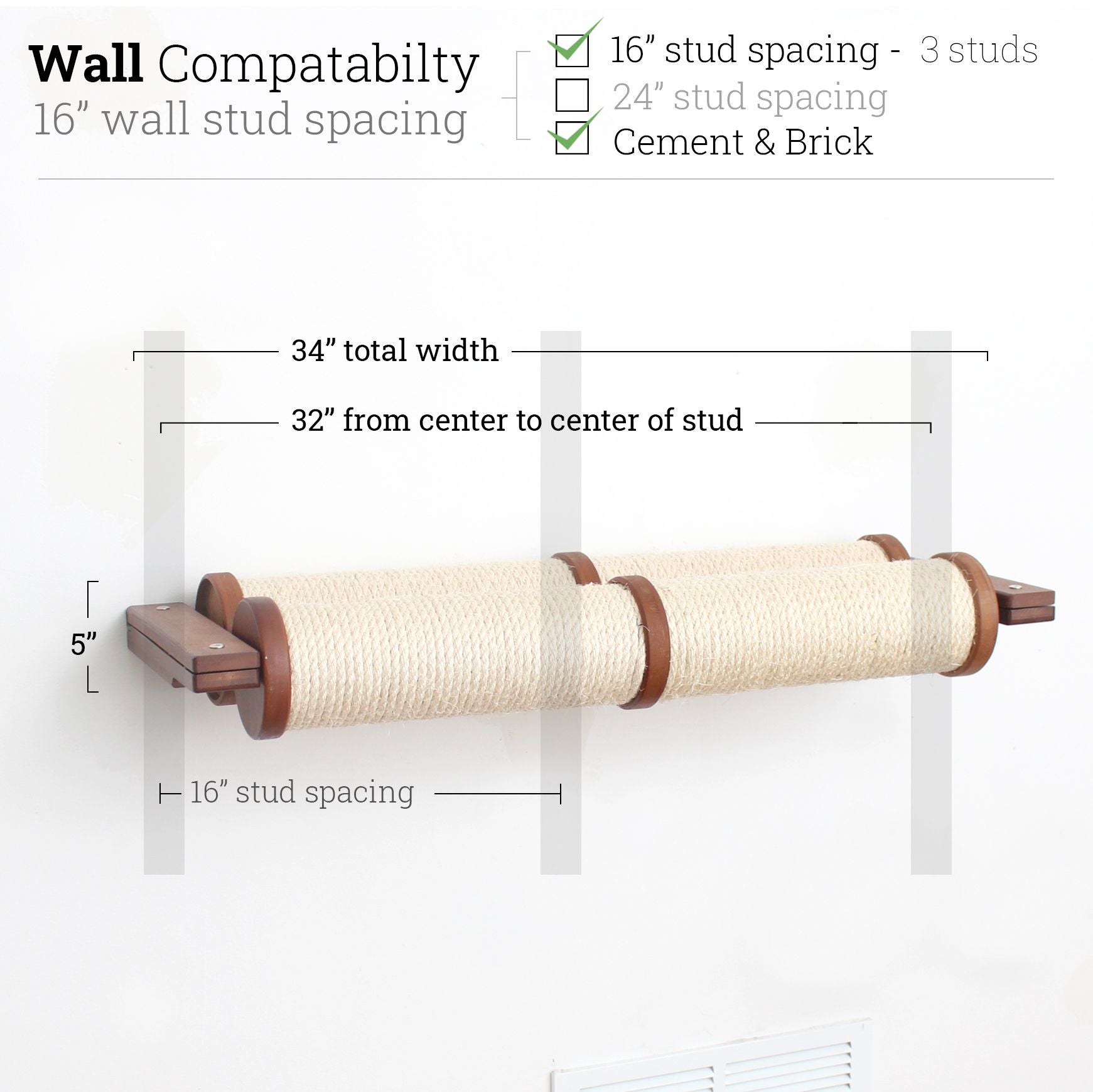 Horizontal Scratching Post for Cats by Catastrophic Creations