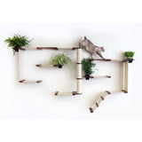 The Gardens - Modern Cat Tree with Plants by Catastrophic Creations