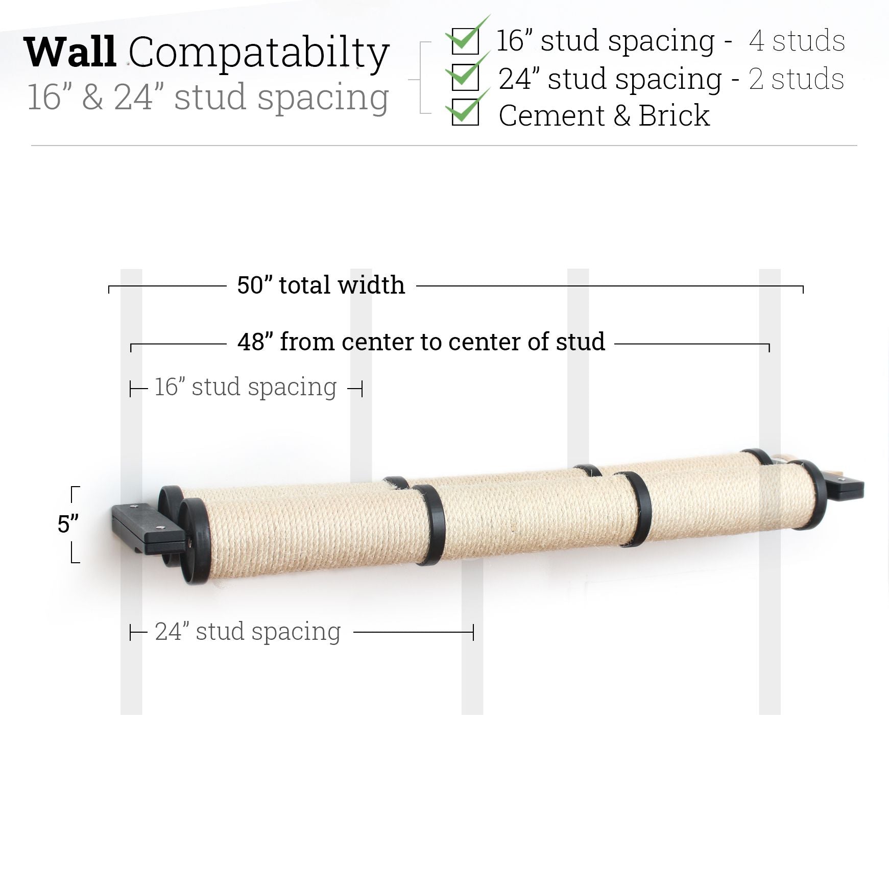 Horizontal Scratching Post for Cats by Catastrophic Creations