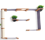 The Gardens - Modern Cat Tree with Plants by Catastrophic Creations