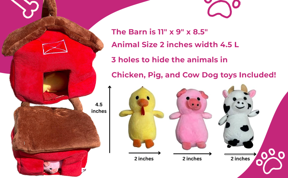 Hide & Seek Barnyard Adventure Dog Toy
