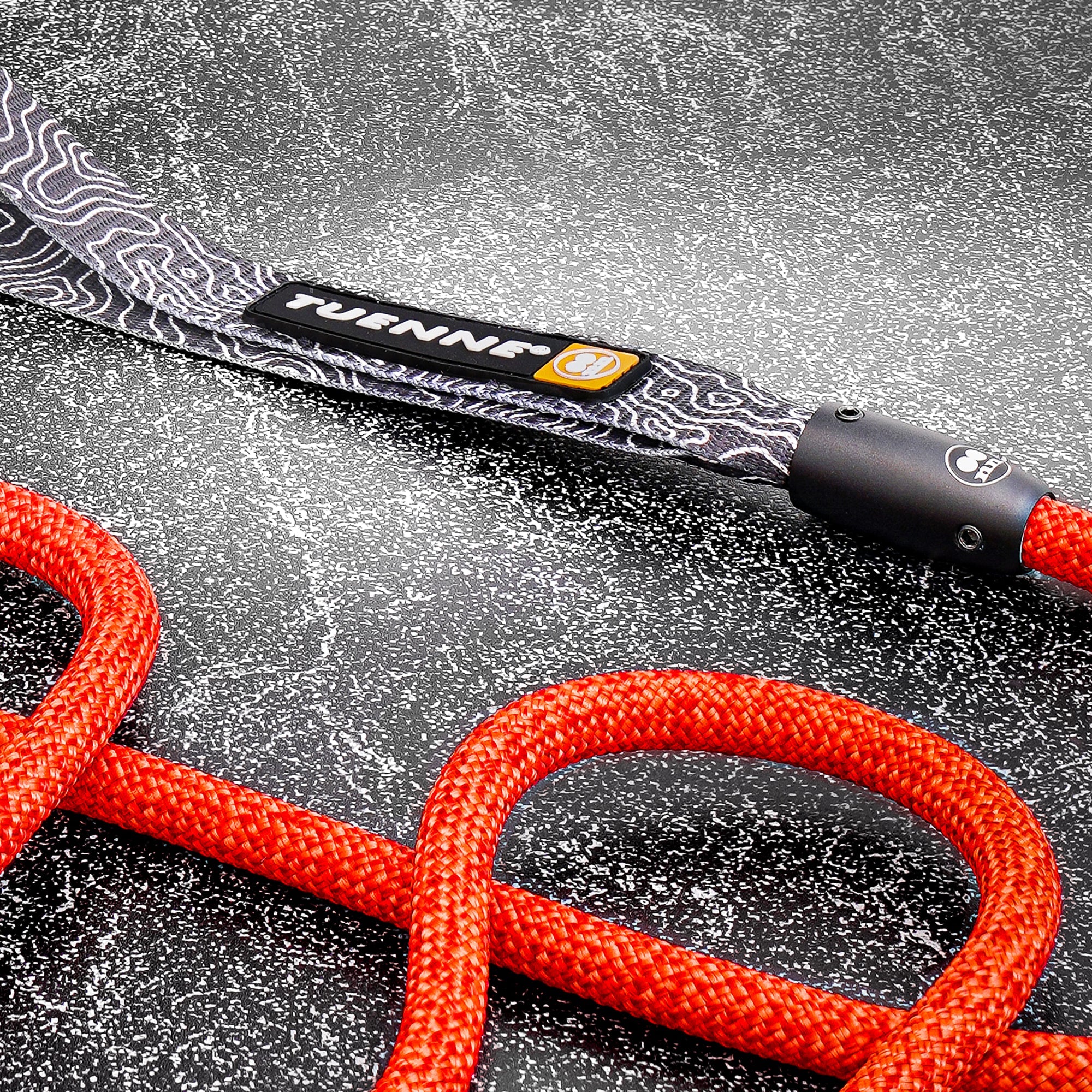 Rope Dog Leash with Auto-Locking Carabiner – 9.8mm Mammut | Blood Red | Tuenne