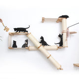 The Crossroads - Cat Wall Scratcher - Tree with Ramp by Catastrophic Creations