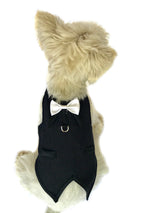 The Dogfather Pinstriped Doggie Tuxedo