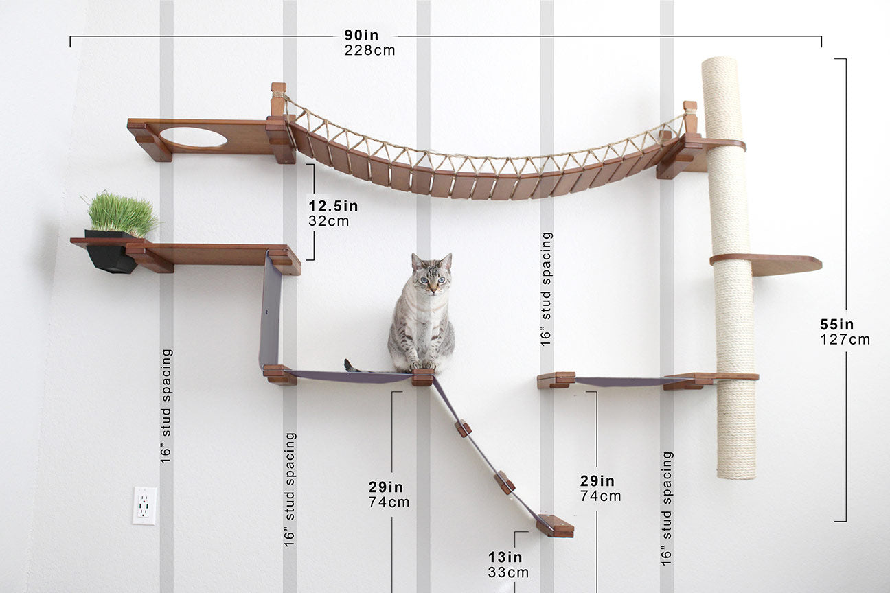 The Expedition - Cat Jungle Gym Wall System by Catastrophic Creations
