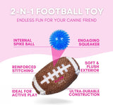 Squeaky Football Dog Toy