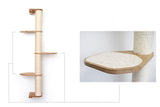 Wall Mounted Cat Climbing Pole - Sisal by Catastrophic Creations