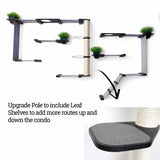 The Gardens - Modern Cat Tree with Plants by Catastrophic Creations